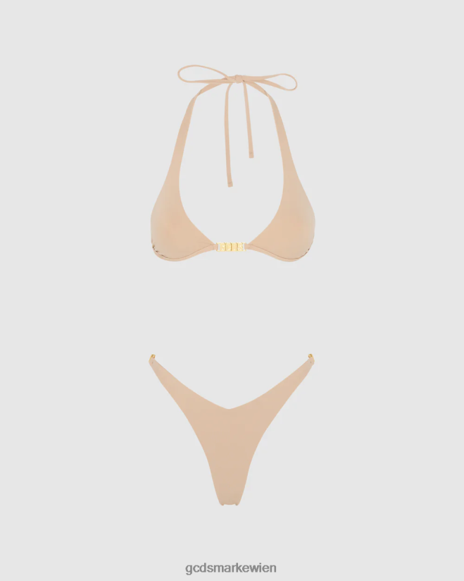 Bikini mit metallischem Logo-Clip GCDS Frauen Kleidung nackt V0XTXR568