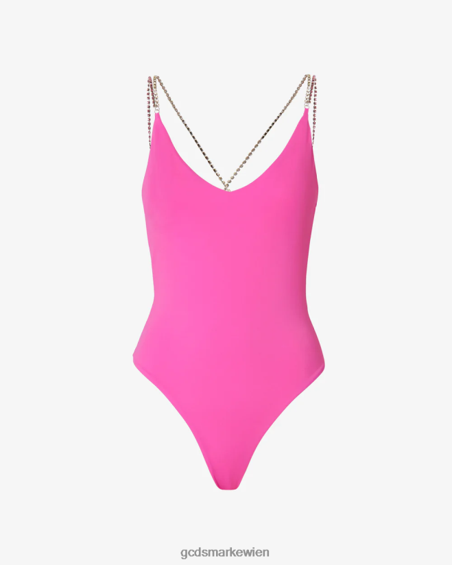 Bling-Badeanzug GCDS Frauen Kleidung Fuchsie V0XTXR476