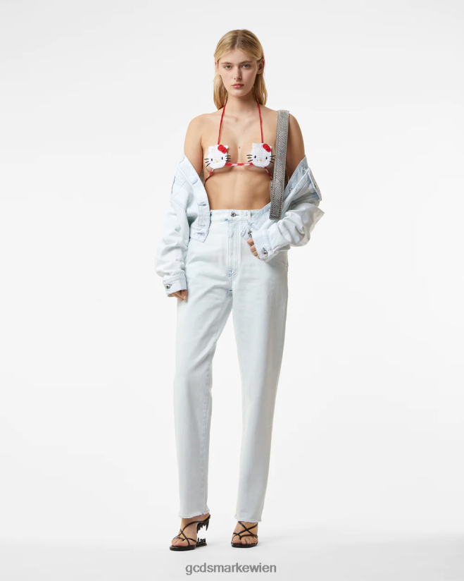 Hallo Kitty Häkelbikini GCDS Frauen Kleidung Fuchsie V0XTXR472