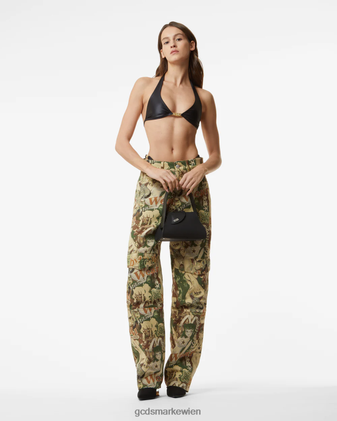 Unterkleid mit metallischem Logo-Clip GCDS Frauen Kleidung Schwarz V0XTXR484