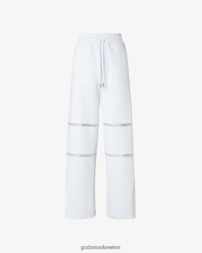 Bling-Jogginghose GCDS Frauen Kleidung Weiß V0XTXR450