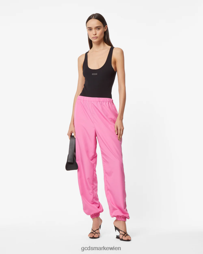 Herz-Nylonhose GCDS Frauen Kleidung Fuchsie V0XTXR457