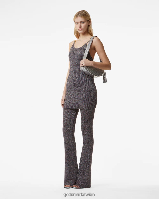 Hose aus Lurex-Melange-Strick GCDS Frauen Kleidung Mehrfarbig V0XTXR455