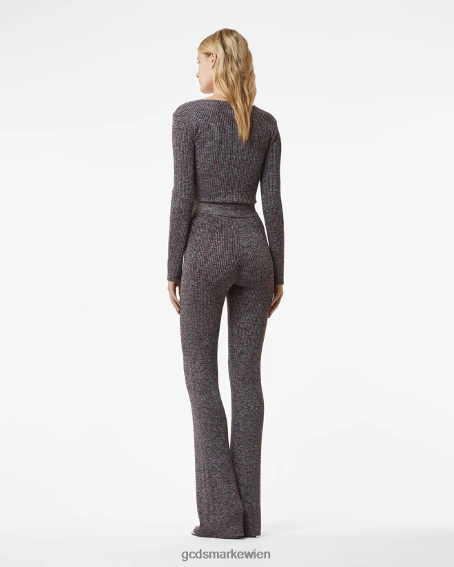 Hose aus Lurex-Melange-Strick GCDS Frauen Kleidung Mehrfarbig V0XTXR455