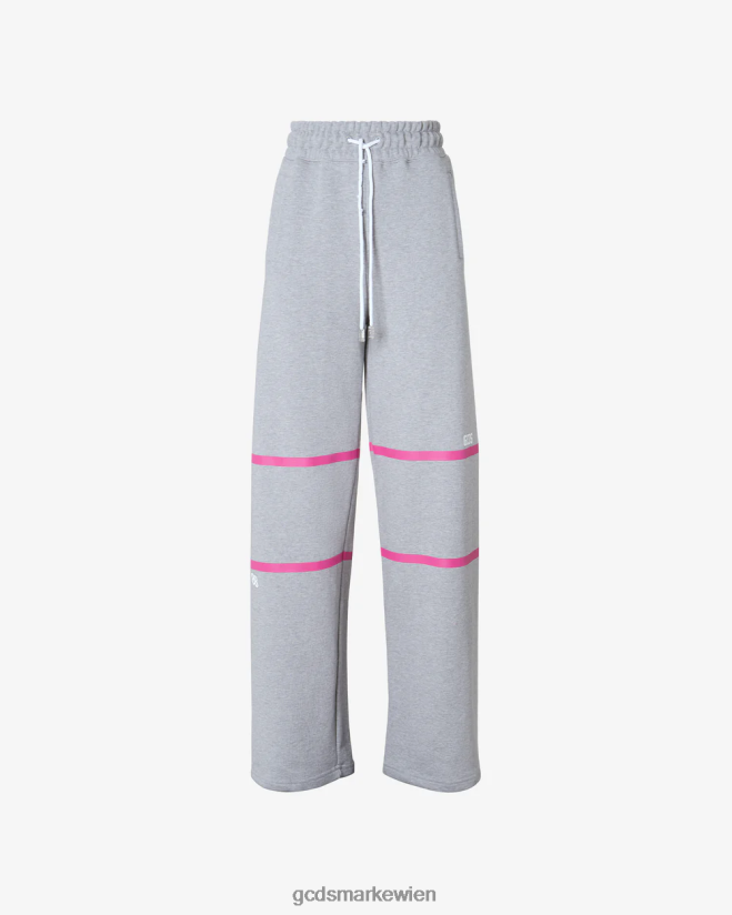 Jogginghose mit niedrigem Bandlogo GCDS Frauen Kleidung grau V0XTXR453