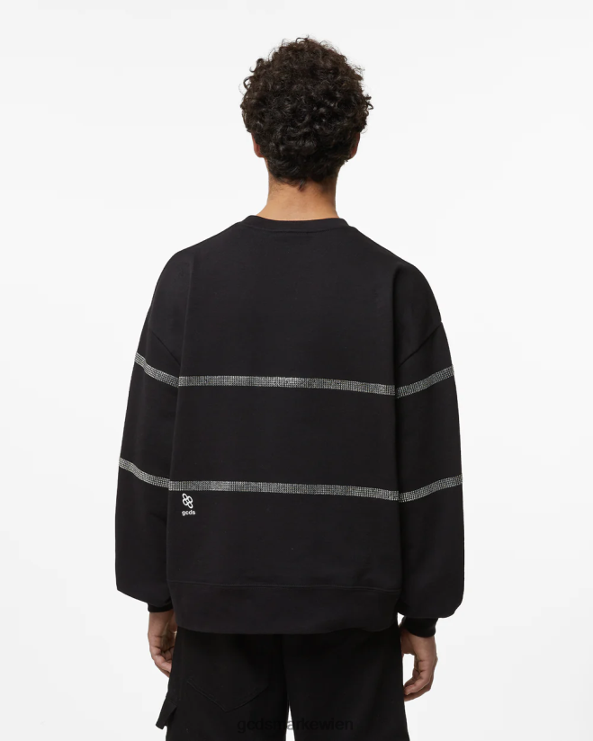 Bling-Rundhalsausschnitt GCDS Frauen Kleidung Schwarz V0XTXR343