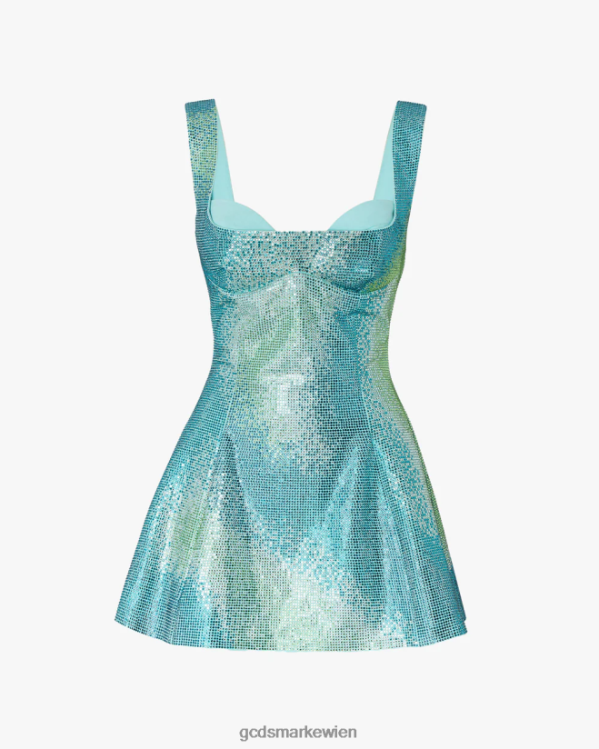 Degradiertes Kristall-Mina-Kleid GCDS Frauen Kleidung Mehrfarbig V0XTXR420