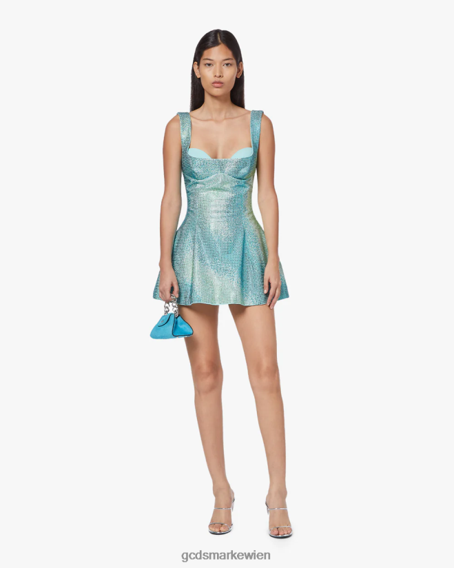 Degradiertes Kristall-Mina-Kleid GCDS Frauen Kleidung Mehrfarbig V0XTXR420