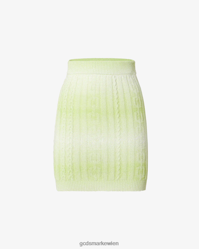 Minirock mit Zöpfen GCDS Frauen Kleidung Kalk V0XTXR425
