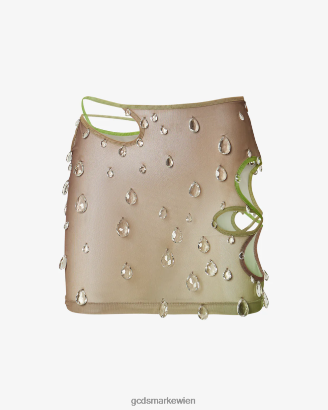 Sita lässt den Rock fallen GCDS Frauen Kleidung Militärgrün V0XTXR424