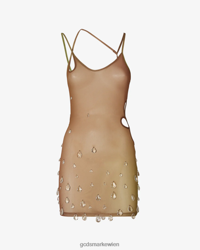 Sita lässt ihr Kleid fallen GCDS Frauen Kleidung Militärgrün V0XTXR430