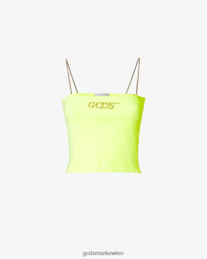 Bling-Top GCDS Frauen Kleidung Kalk V0XTXR373