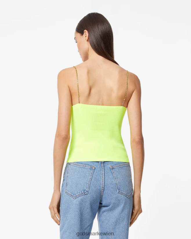 Bling-Top GCDS Frauen Kleidung Kalk V0XTXR373