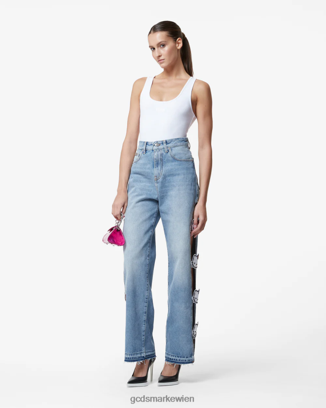 Jersey-Body GCDS Frauen Kleidung Weiß V0XTXR379