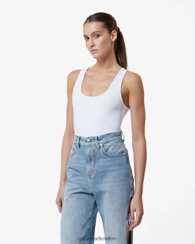 Jersey-Body GCDS Frauen Kleidung Weiß V0XTXR379