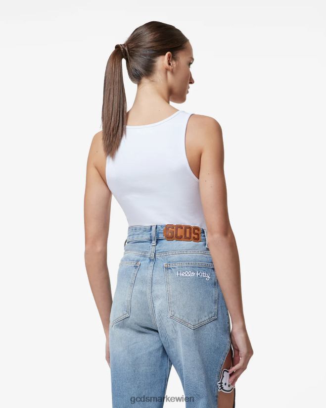 Jersey-Body GCDS Frauen Kleidung Weiß V0XTXR379