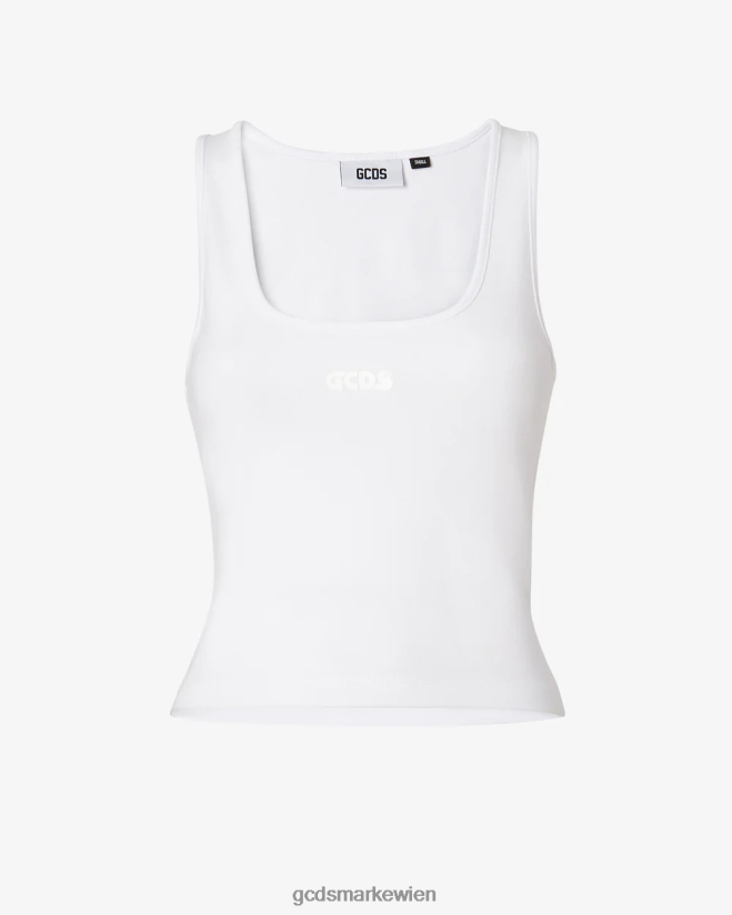 Jersey-Oberteil GCDS Frauen Kleidung Weiß V0XTXR380