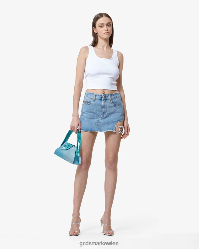 Jersey-Oberteil GCDS Frauen Kleidung Weiß V0XTXR380