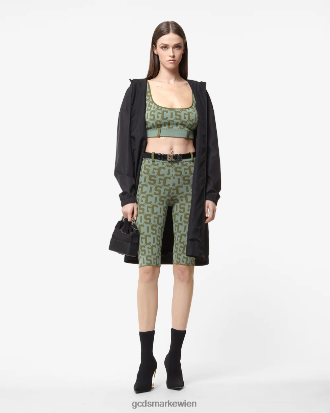 Matilda-Monogramm-BH GCDS Frauen Kleidung Militärgrün V0XTXR368