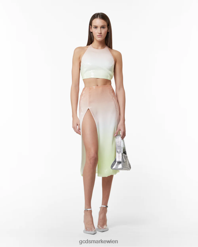 Oberteil mit degradierten Pailletten GCDS Frauen Kleidung Mehrfarbig V0XTXR371