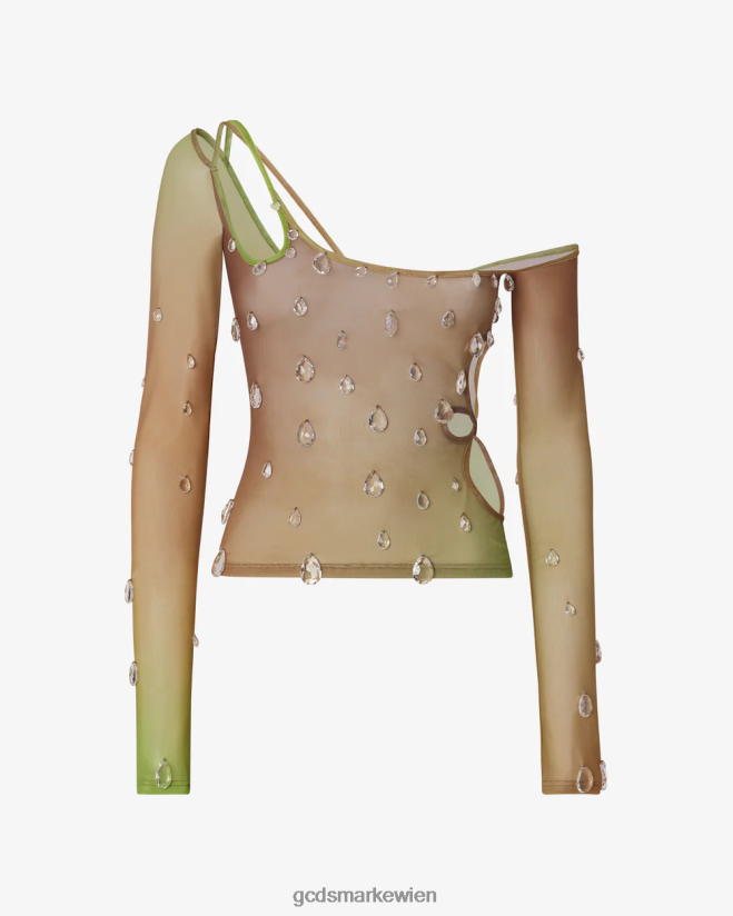 Sita lässt nach oben fallen GCDS Frauen Kleidung Militärgrün V0XTXR383