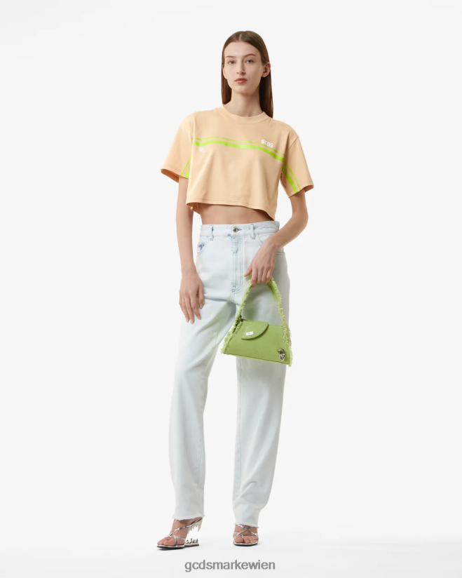 Bliss-Crop-Top GCDS Frauen Kleidung Beige V0XTXR365