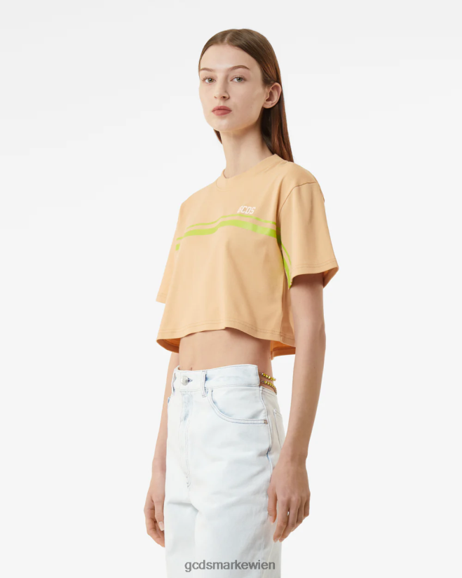 Bliss-Crop-Top GCDS Frauen Kleidung Beige V0XTXR365