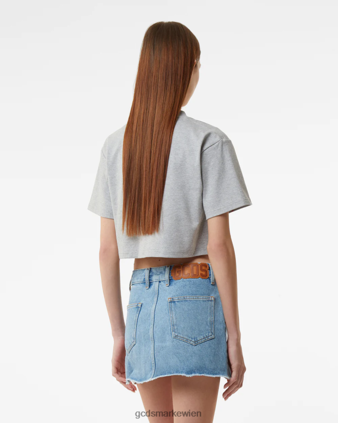 Bliss-Crop-Top GCDS Frauen Kleidung grau V0XTXR364