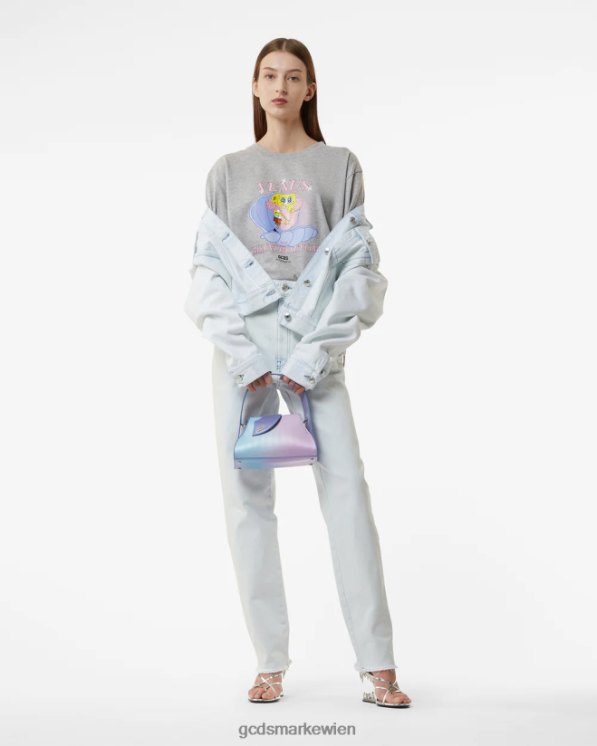 SpongeBob-Venus-T-Shirt GCDS Frauen Kleidung grau V0XTXR361