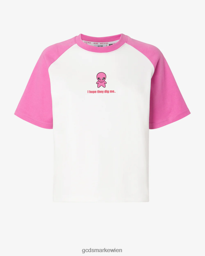 Wirdo-T-Shirt GCDS Frauen Kleidung Weiß V0XTXR363