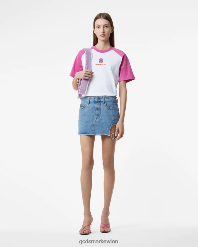 Wirdo-T-Shirt GCDS Frauen Kleidung Weiß V0XTXR363