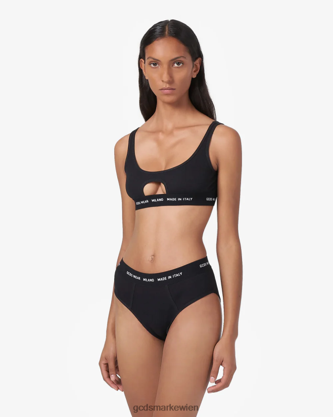 Tragen Sie einen Oblo-BH GCDS Frauen Kleidung Schwarz V0XTXR466