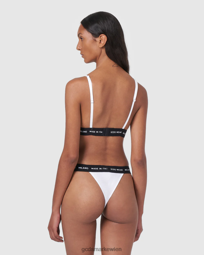 Tragen Sie einen einfachen BH GCDS Frauen Kleidung Weiß V0XTXR469