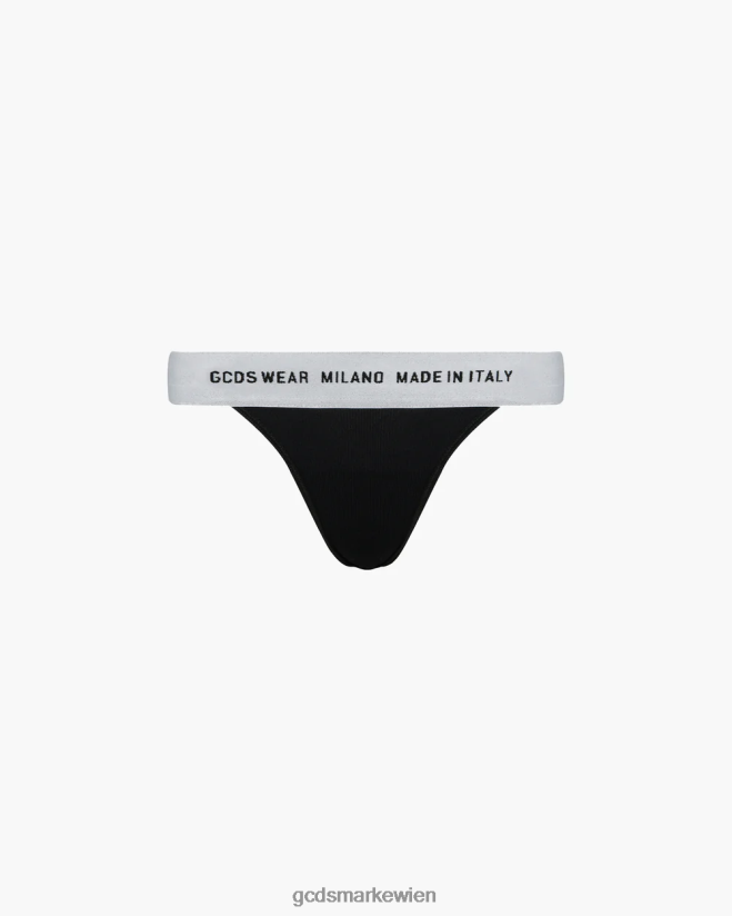 Verschleißschlupf GCDS Frauen Kleidung Schwarz V0XTXR468