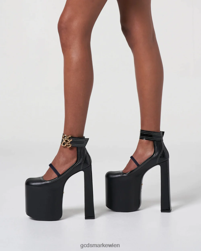 göttliche Absätze GCDS Frauen Schuhwerk Schwarz V0XTXR559