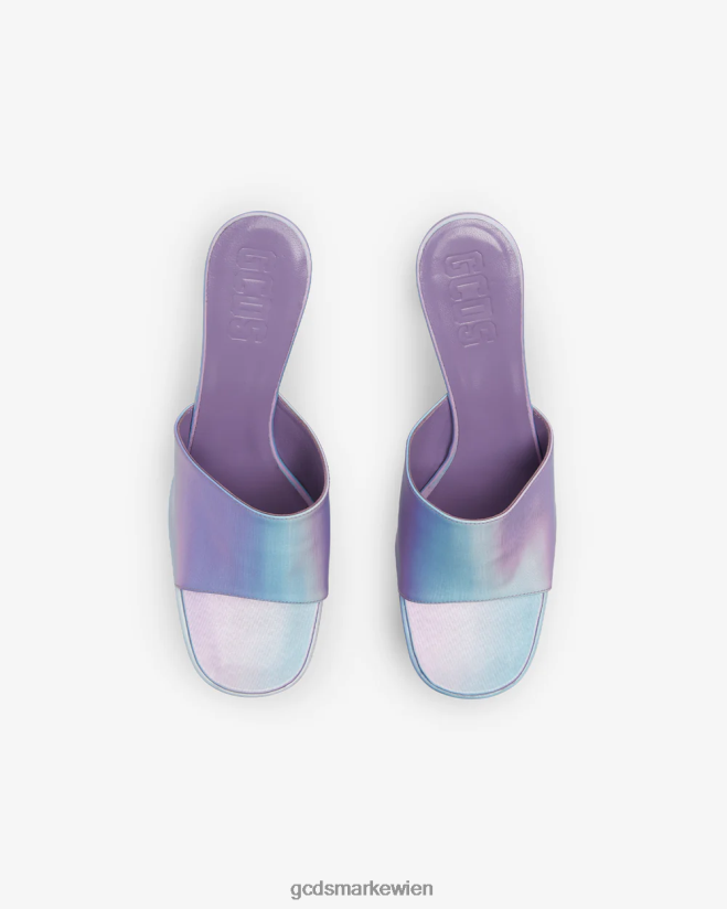Holographische Plateausandalen GCDS Frauen Schuhwerk silber/lila V0XTXR499