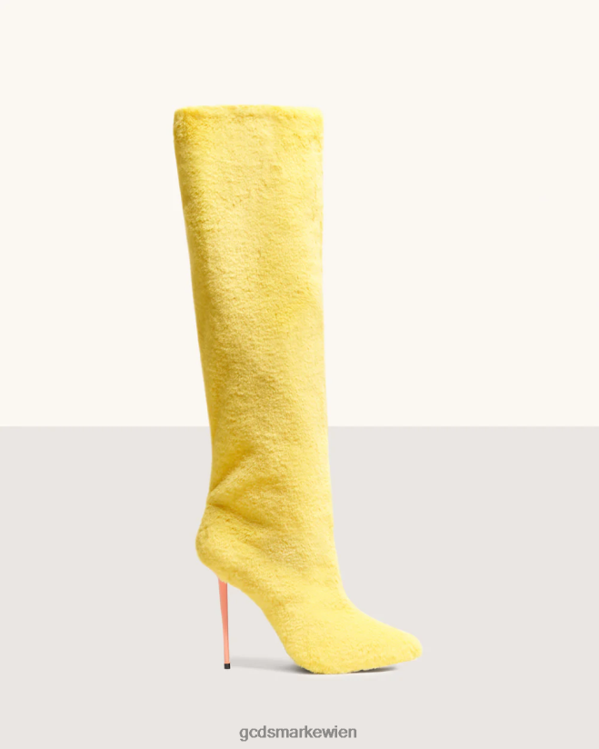 Pelzstiefel GCDS Frauen Schuhwerk Gelb V0XTXR567