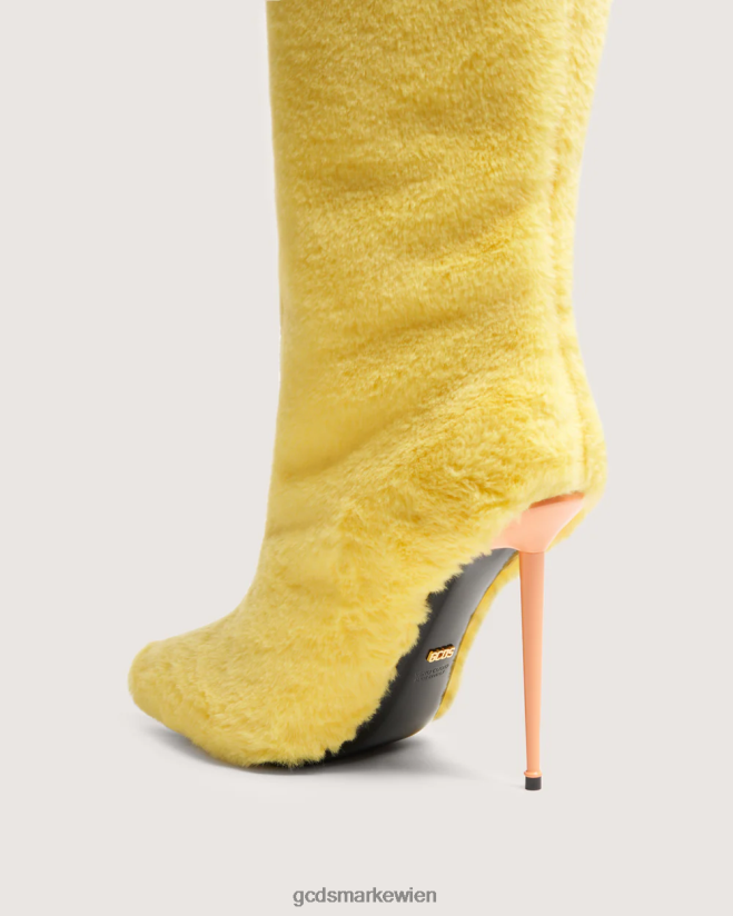 Pelzstiefel GCDS Frauen Schuhwerk Gelb V0XTXR567