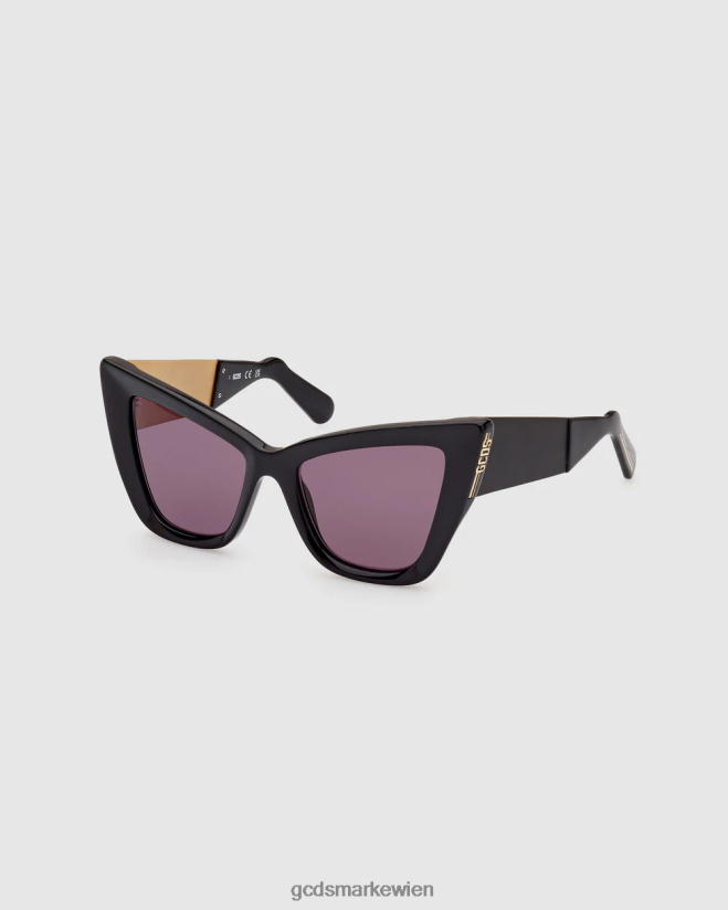 GD0026 Cat-Eye-Sonnenbrille GCDS Frauen Zubehörteil Schwarz V0XTXR553