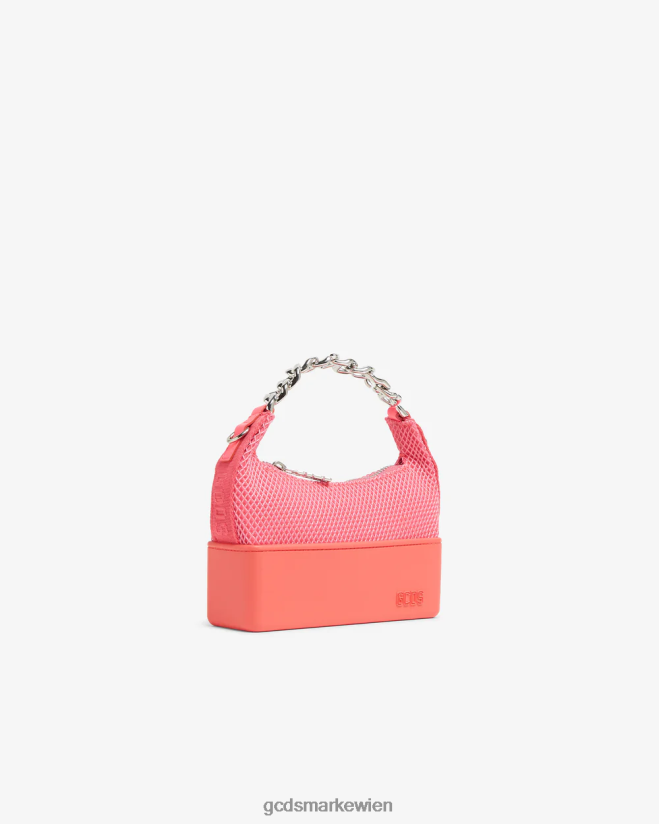 Kleine Matilda-Mesh-Tasche GCDS Frauen Zubehörteil Rosa Fluo V0XTXR536