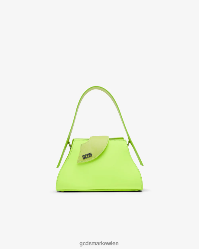 Komma kleine Handtasche GCDS Frauen Zubehörteil gelbes Fluo V0XTXR538