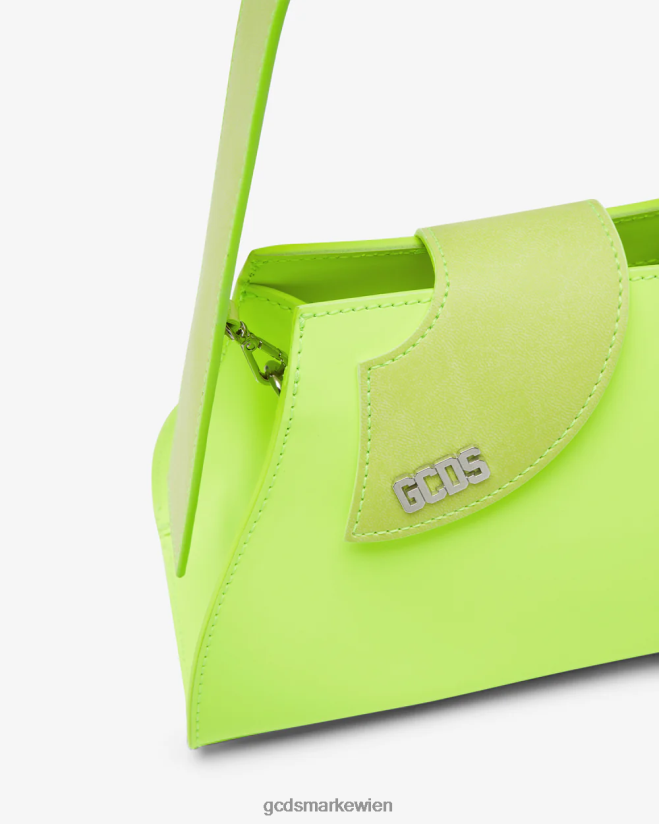 Komma kleine Handtasche GCDS Frauen Zubehörteil gelbes Fluo V0XTXR538