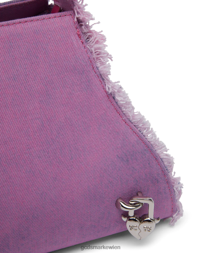 Mittlere Denim-Tasche von Comma GCDS Frauen Zubehörteil Rosa V0XTXR518