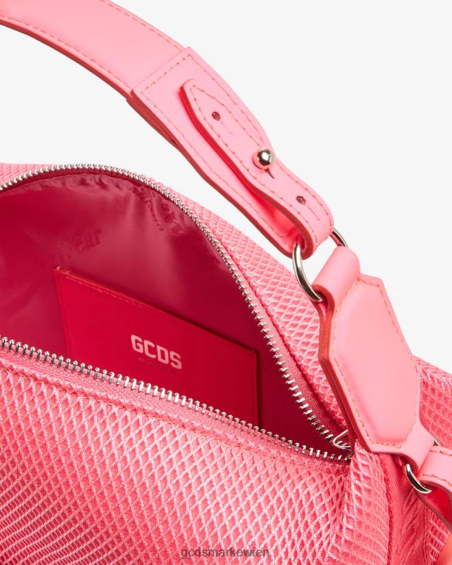Mittlere Matilda-Mesh-Tasche GCDS Frauen Zubehörteil Rosa Fluo V0XTXR537