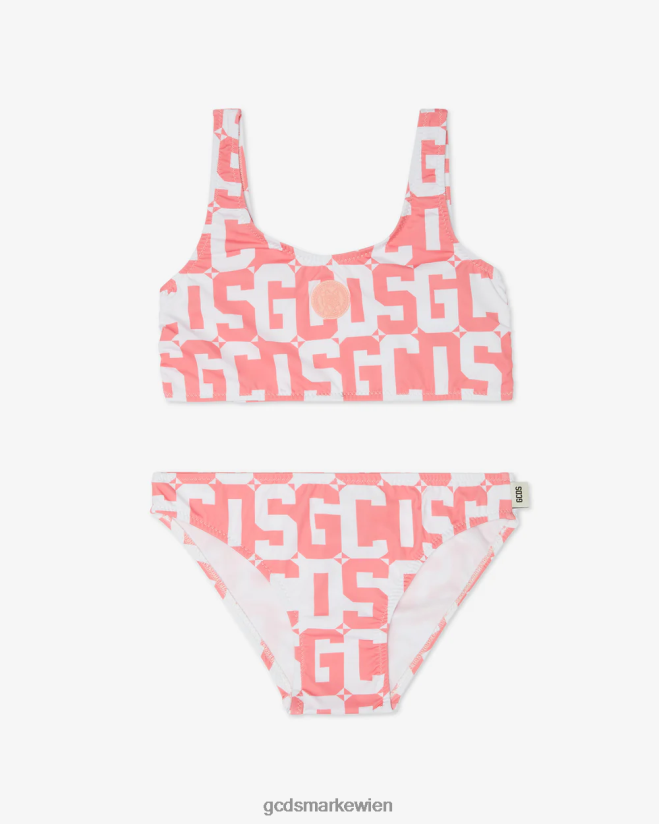 Junior-Monogramm-Bikini GCDS Kinder Kleidung Rosa V0XTXR824