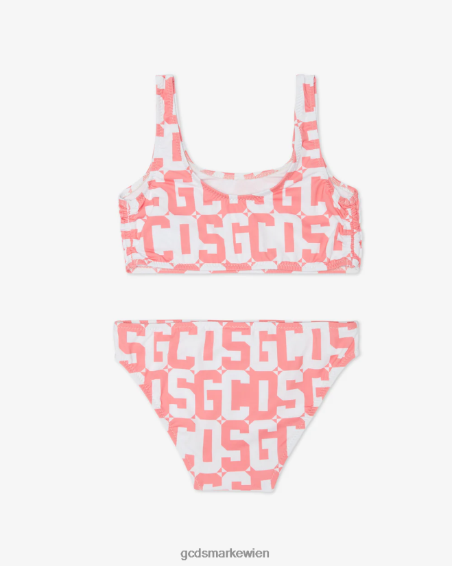 Junior-Monogramm-Bikini GCDS Kinder Kleidung Rosa V0XTXR824