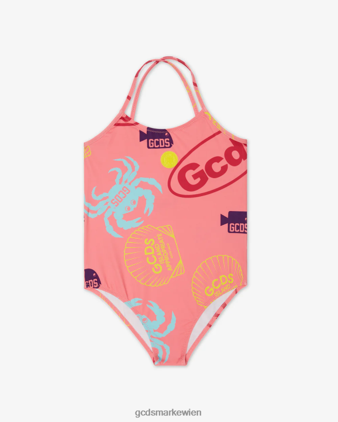 Junior-Shell-Badeanzug GCDS Kinder Kleidung Fuchsie V0XTXR823