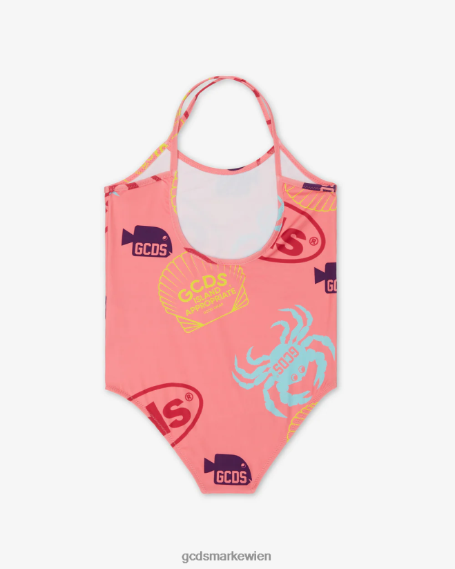 Junior-Shell-Badeanzug GCDS Kinder Kleidung Fuchsie V0XTXR823