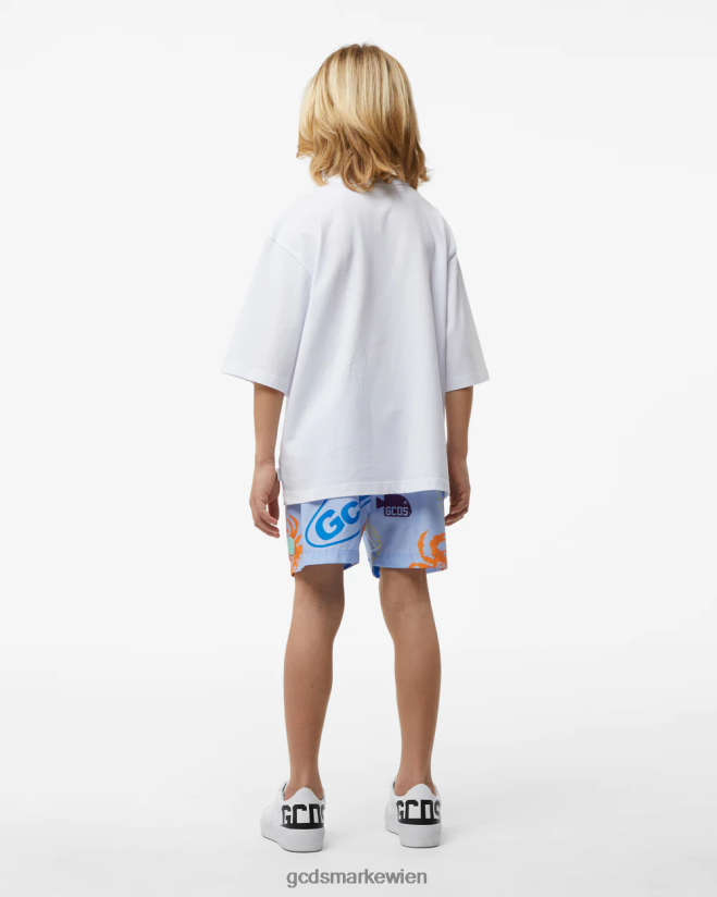 Junior-Shell-Badeshorts GCDS Kinder Kleidung Blau V0XTXR763