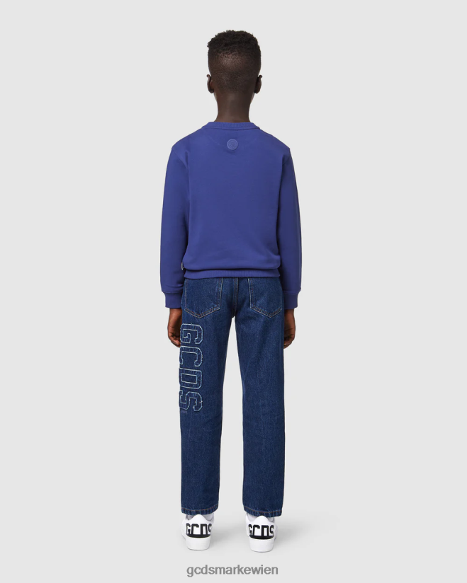 Junior-Monster mit Rundhalsausschnitt GCDS Kinder Kleidung Blau V0XTXR667